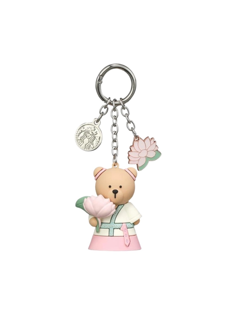 Starbucks Bear Charm Keychain Korean Regional Collection Chungcheong Hanbok